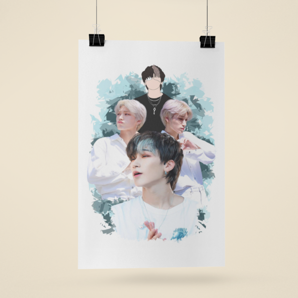 PLAKAT KOMPOZYCYJNY ATEEZ SAN